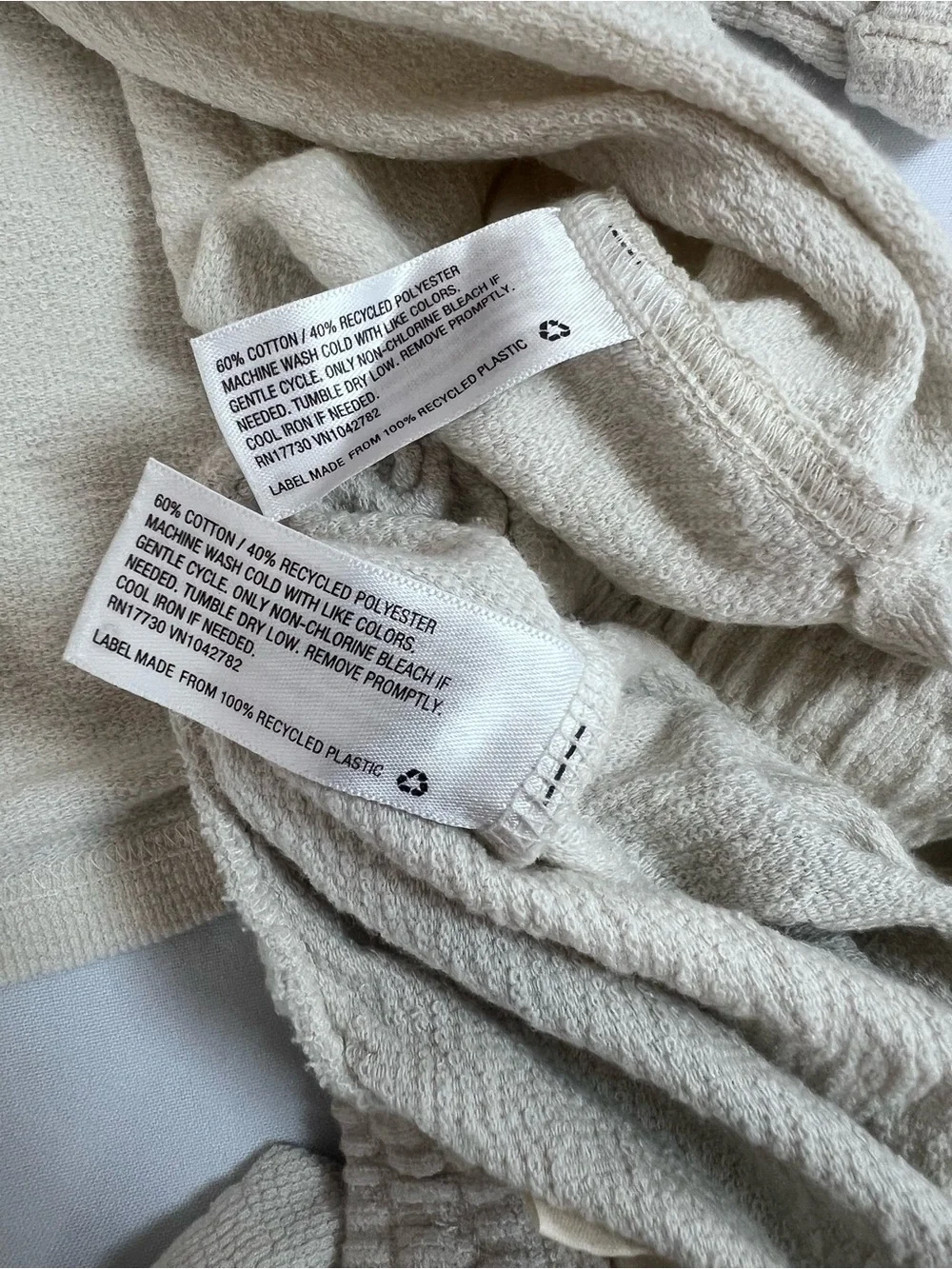 Universal Thread Cream Waffle Knit Lounge Set - Picture 3 of 10